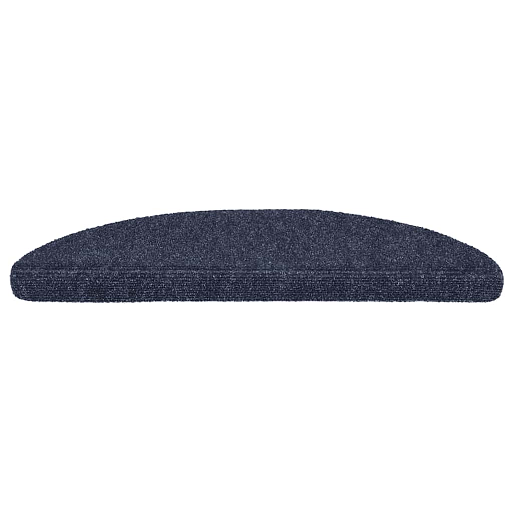 Stufenmatten Selbstklebend 15 Stk. 56x17x3 cm Blau Halbrund