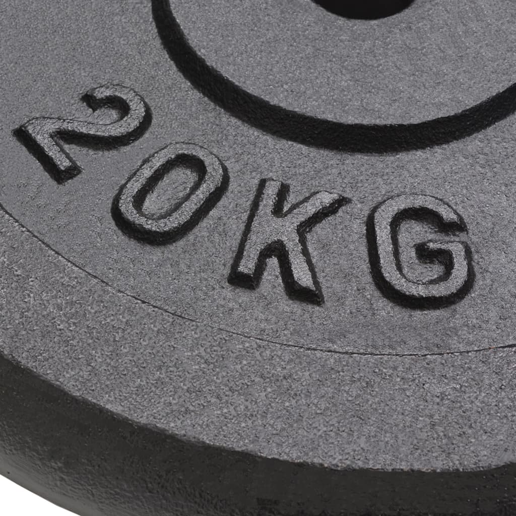 Hantelscheiben 2 Stk. 2x20 kg Gusseisen