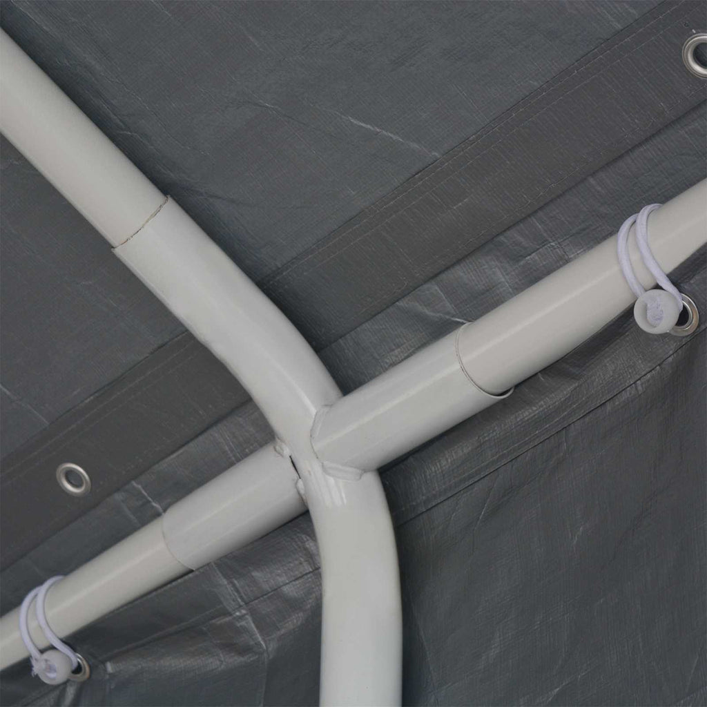 Zeltstoff ohne Gestell Grau 8 x 4 m PE