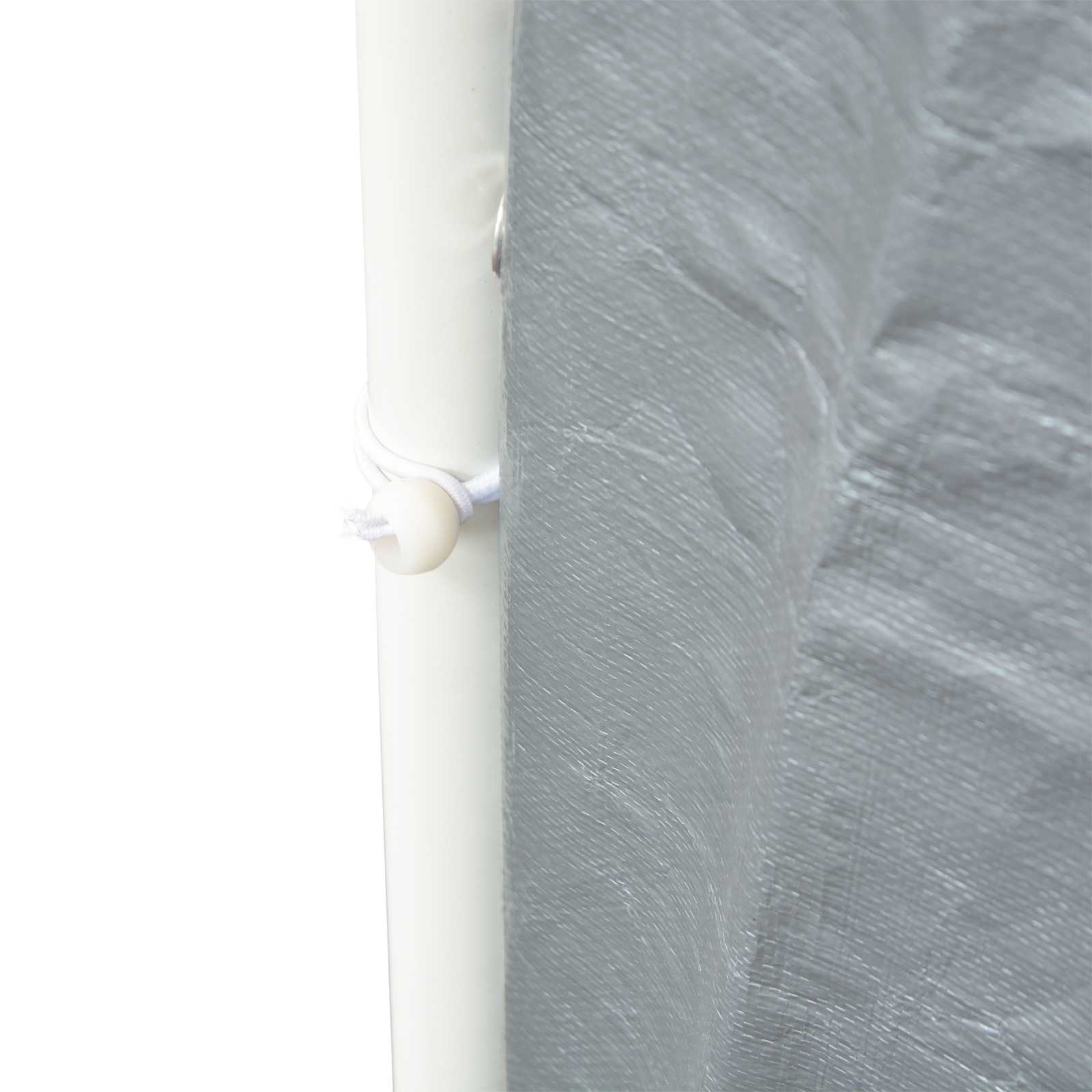 Zeltstoff ohne Gestell Grau 8 x 4 m PE