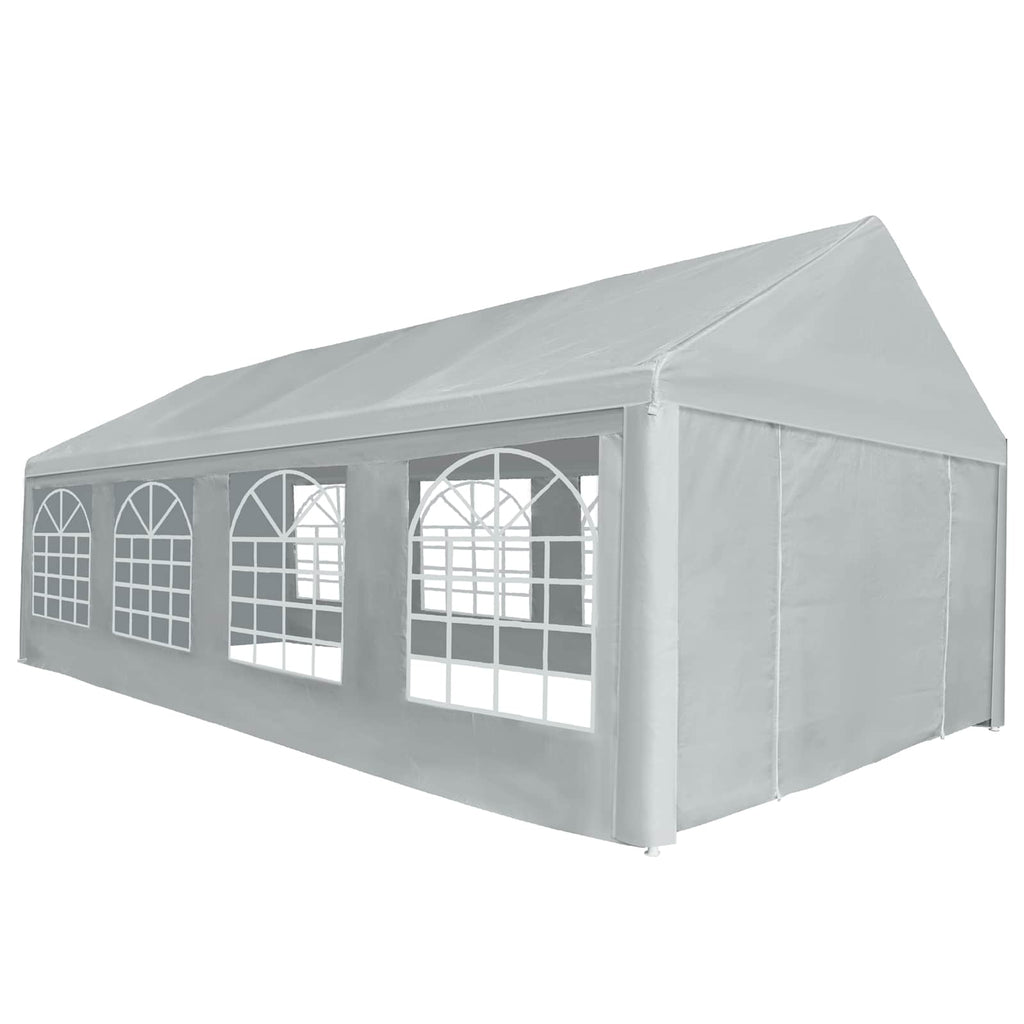 Zeltstoff ohne Gestell Grau 8 x 4 m PE