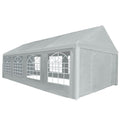 Zeltstoff ohne Gestell Grau 8 x 4 m PE