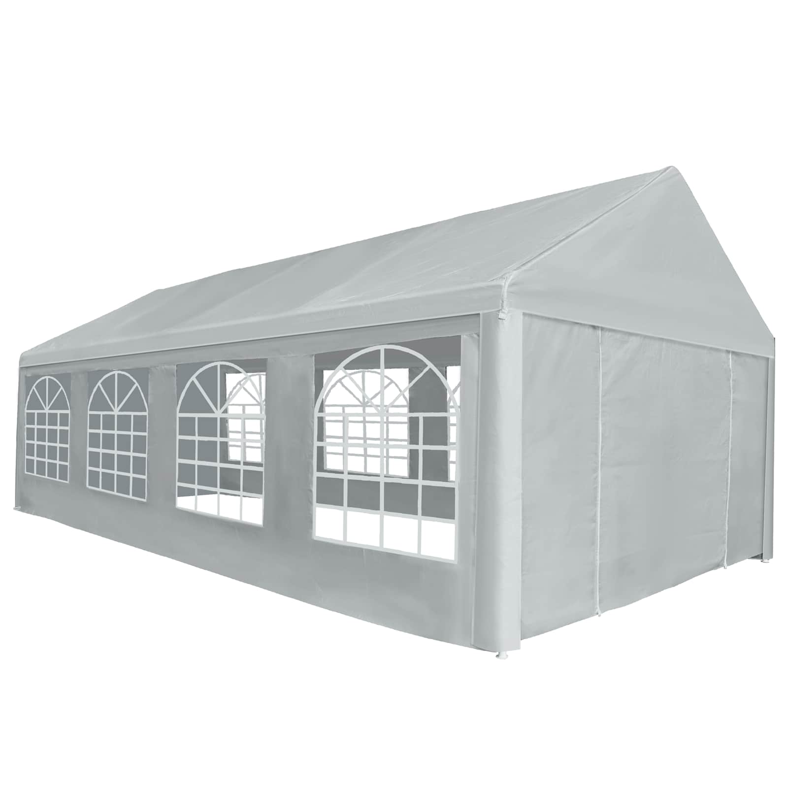 Zeltstoff ohne Gestell Grau 8 x 4 m PE