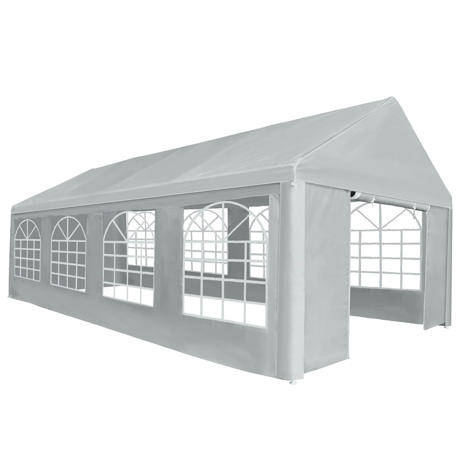 Zeltstoff ohne Gestell Grau 8 x 4 m PE