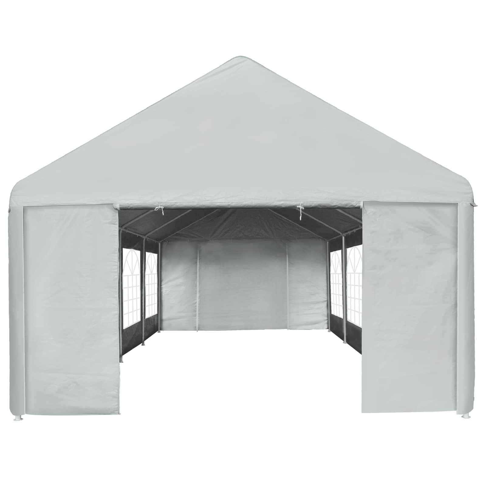 Zeltstoff ohne Gestell Grau 8 x 4 m PE