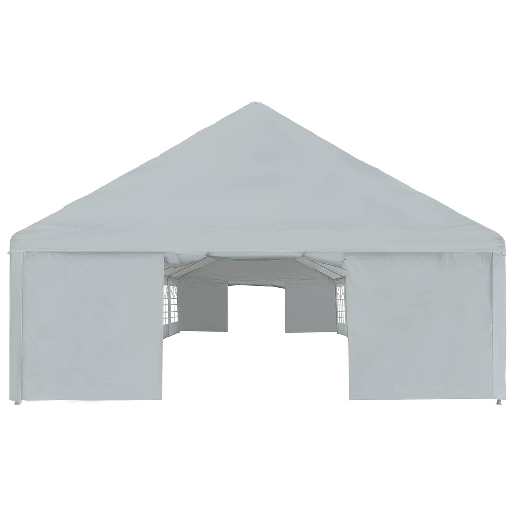 Zeltstoff ohne Gestell Grau 12 x 6 m PE