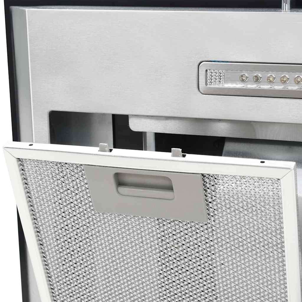 Insel-Dunstabzugshaube 90 cm Edelstahl 756 m³/h LED