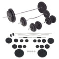 Langhantel- und Kurzhantelset 90 kg
