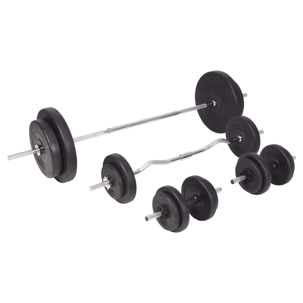Langhantel- und Kurzhantelset 90 kg