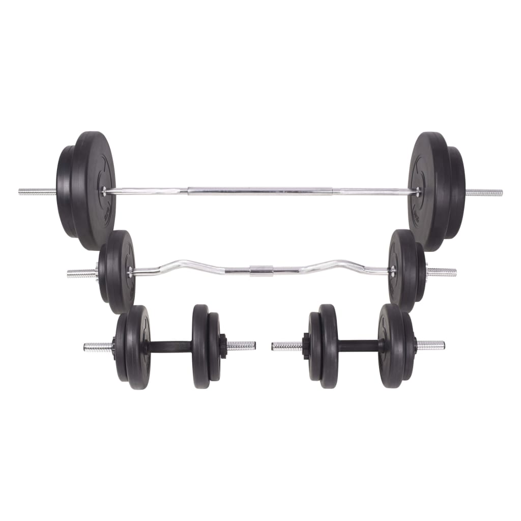 Langhantel- und Kurzhantelset 90 kg