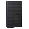 Gartenschrank mit 4 Regalen Schwarz