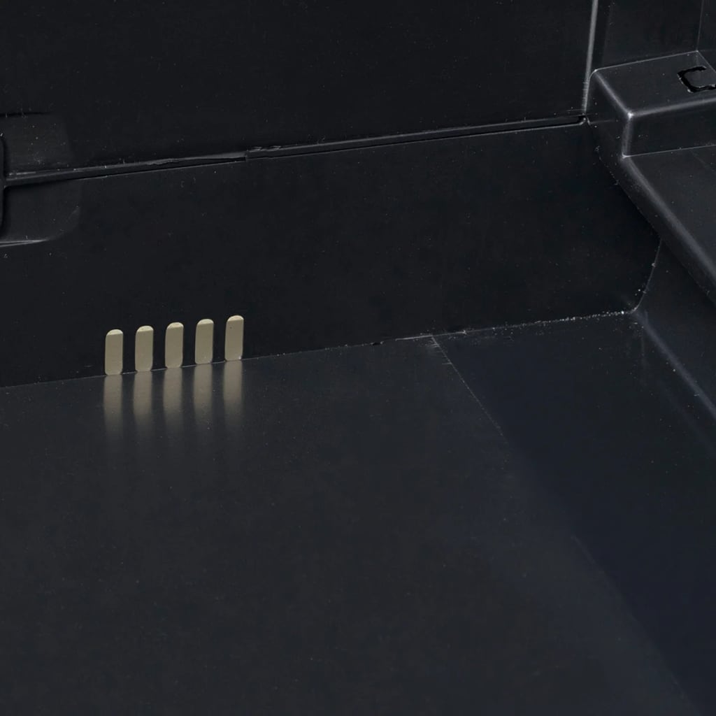 Gartenschrank mit 4 Regalen Schwarz