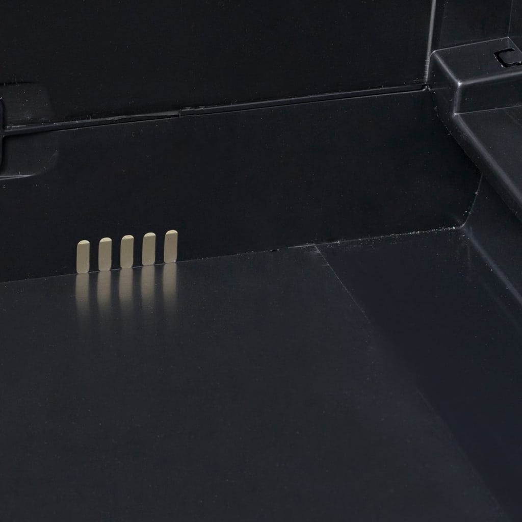 Gartenschrank mit 1 Boden Schwarz
