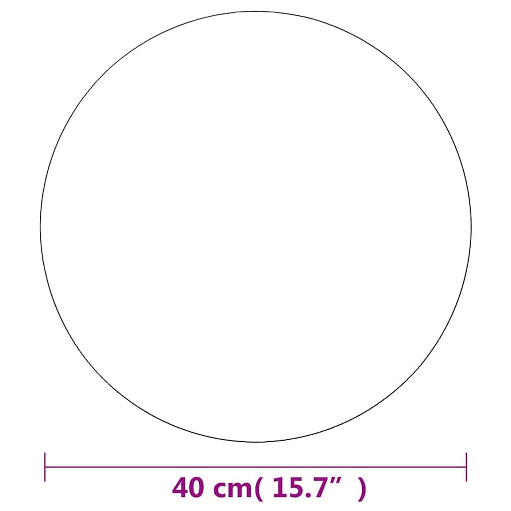 Wandspiegel 40 cm Rund Glas