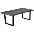 Couchtisch Massivholz Mindi 102x56x41 cm Grau