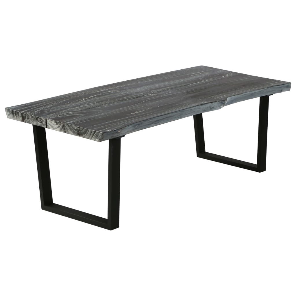 Couchtisch Massivholz Mindi 102x56x41 cm Grau