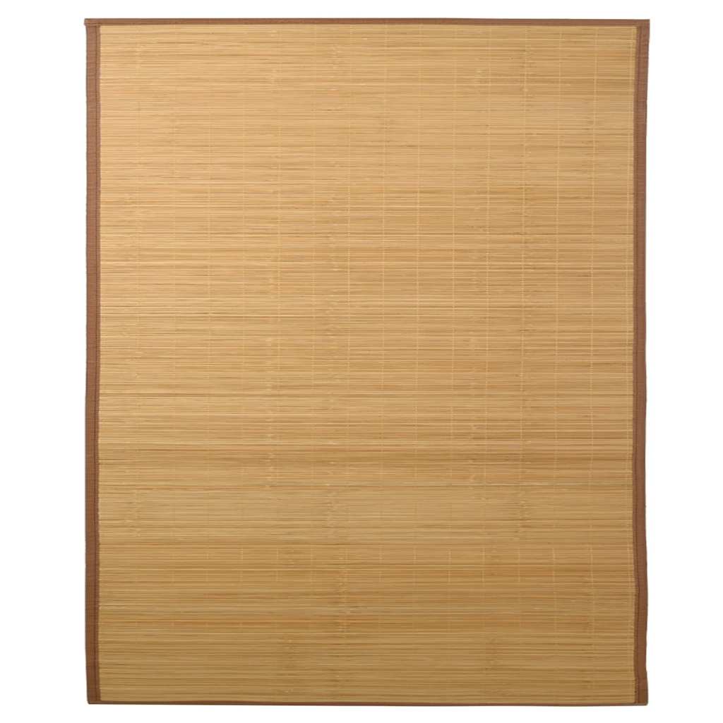 Teppich Bambus 160x230 cm Braun