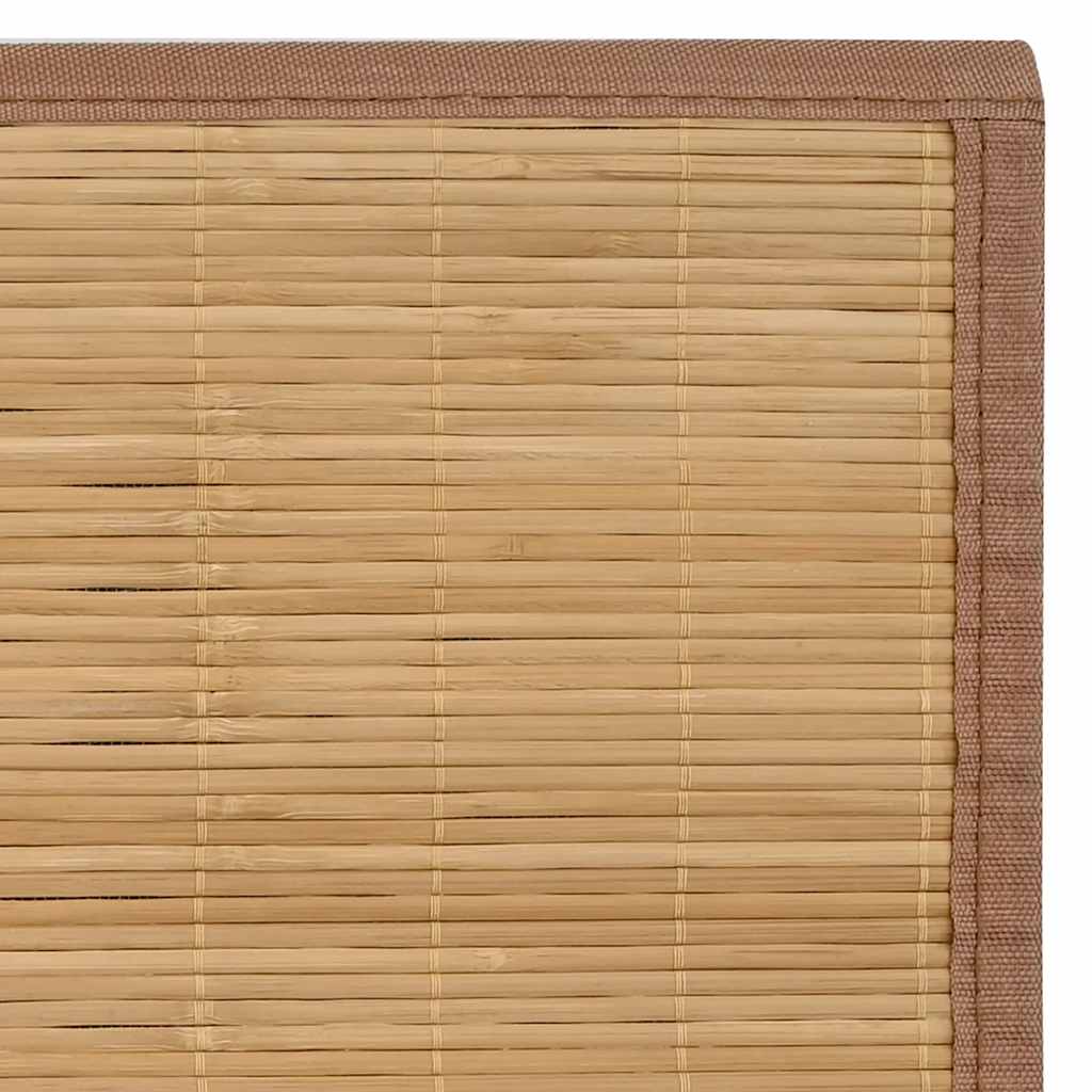Teppich Bambus 160x230 cm Braun