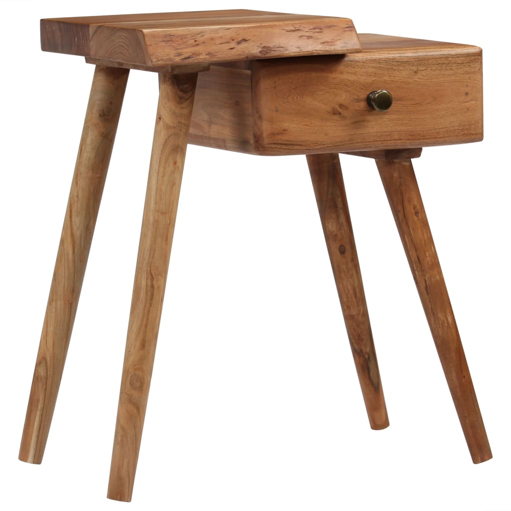 Nachttisch Massivholz Akazie 45x32x55 cm
