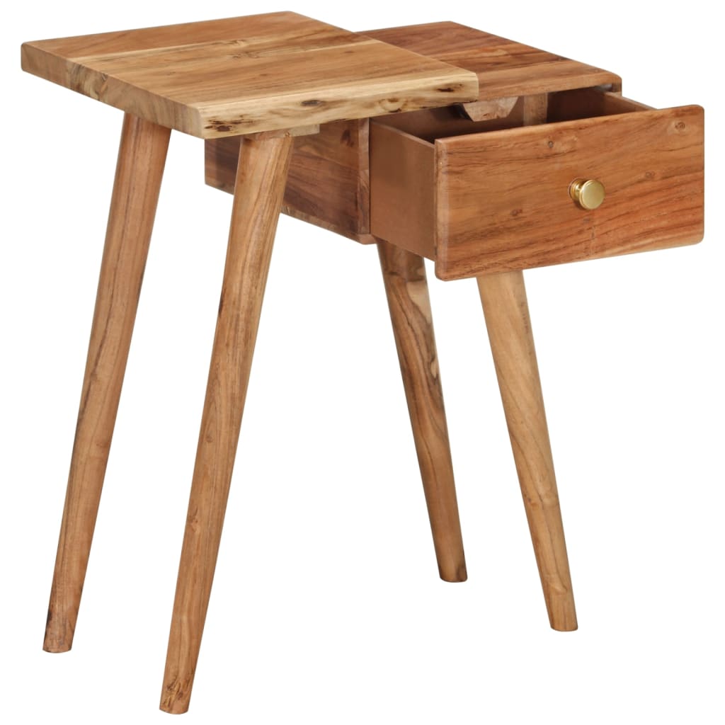 Nachttisch Massivholz Akazie 45x32x55 cm