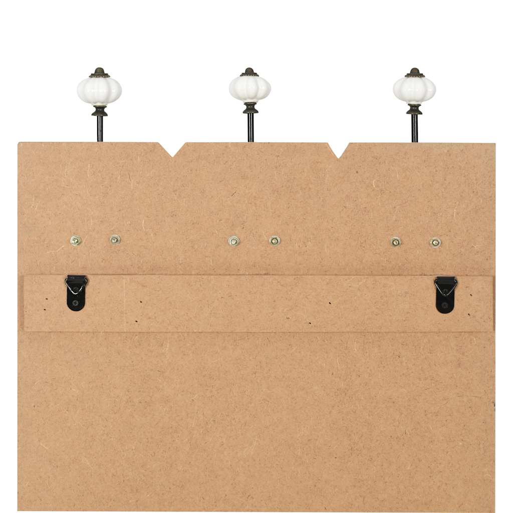 Wandgarderobe mit 6 Haken 120 x 40 cm "HOME IS