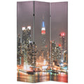 Raumteiler klappbar 120 x 170 cm New York bei Nacht