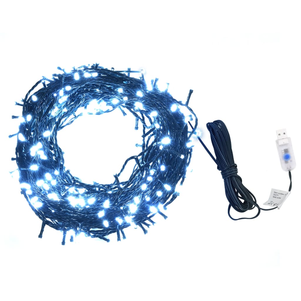 Lichterkette 400 LEDs Indoor und Outdoor 40 m Kaltweiß