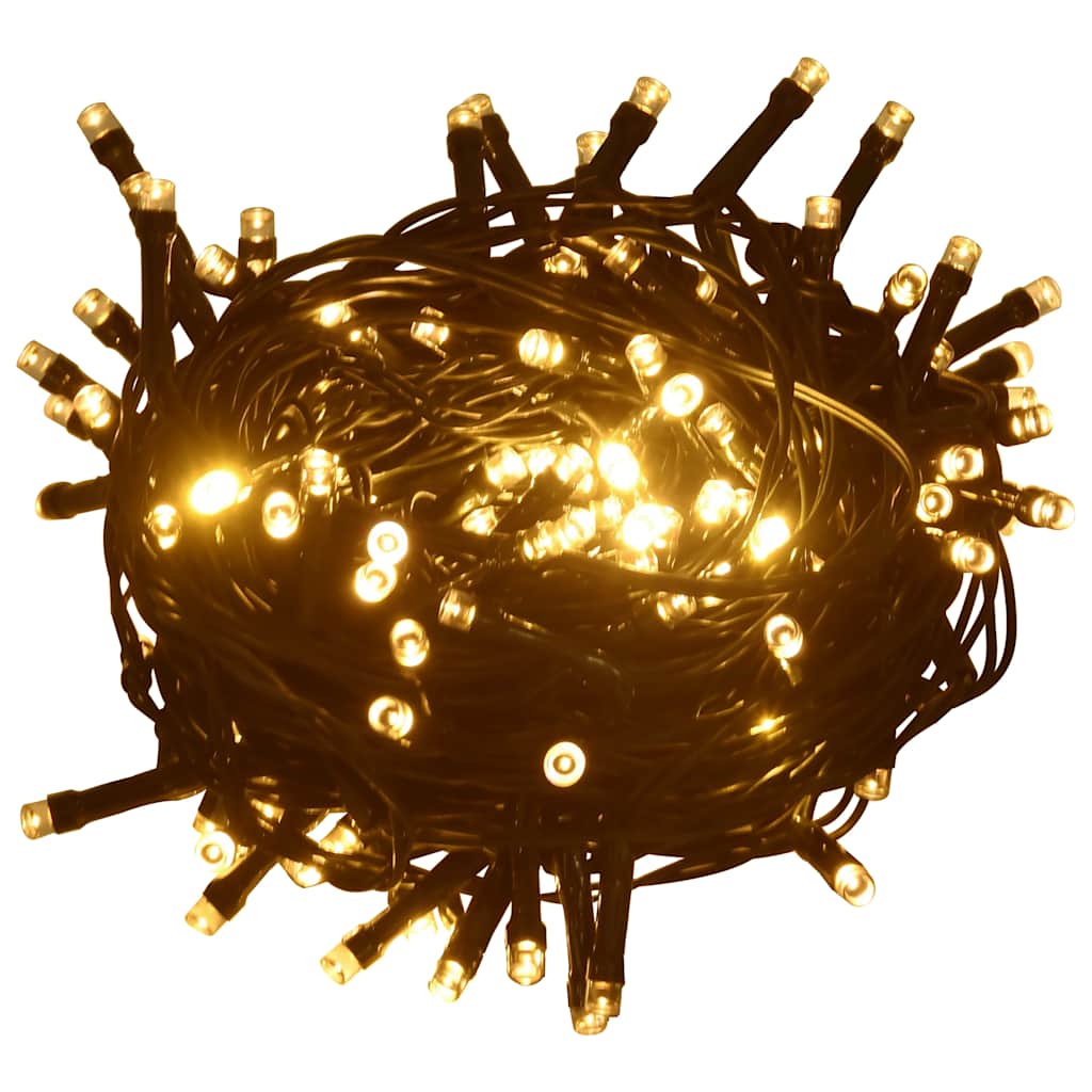 Lichterkette mit 600 LEDs 60 m 8 Lichteffekte IP44 Warmweiß
