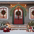 Weihnachtsgirlande mit Kugeln und LED-Leuchten 5 m