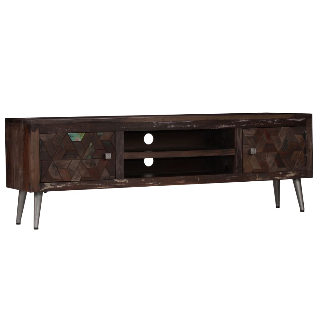 TV-Schrank Altholz Massiv 140x30x45 cm