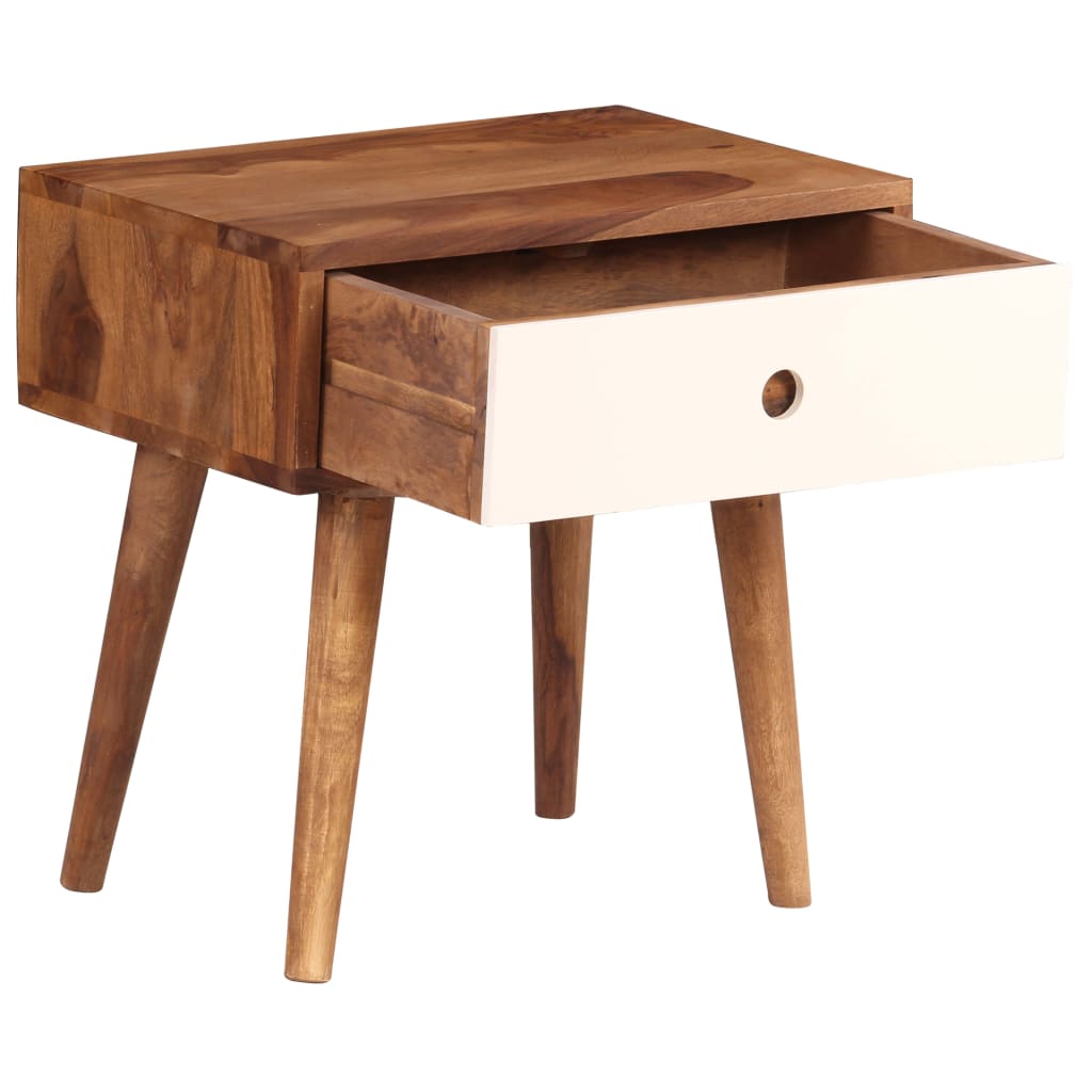 Nachttisch Massivholz Akazie 45x30x45 cm
