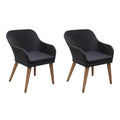 Gartenstühle mit Polstern 2 Stk. Poly Rattan Schwarz