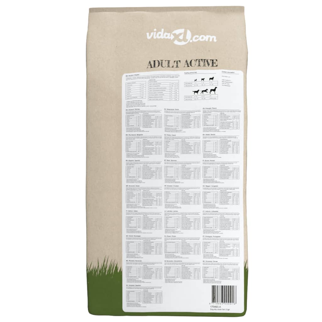 Trockenfutter für Hunde Adult Active Chicken & Fish 2 Stk 30 kg
