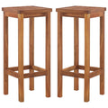 Barhocker 2 Stk. Massivholz Akazie