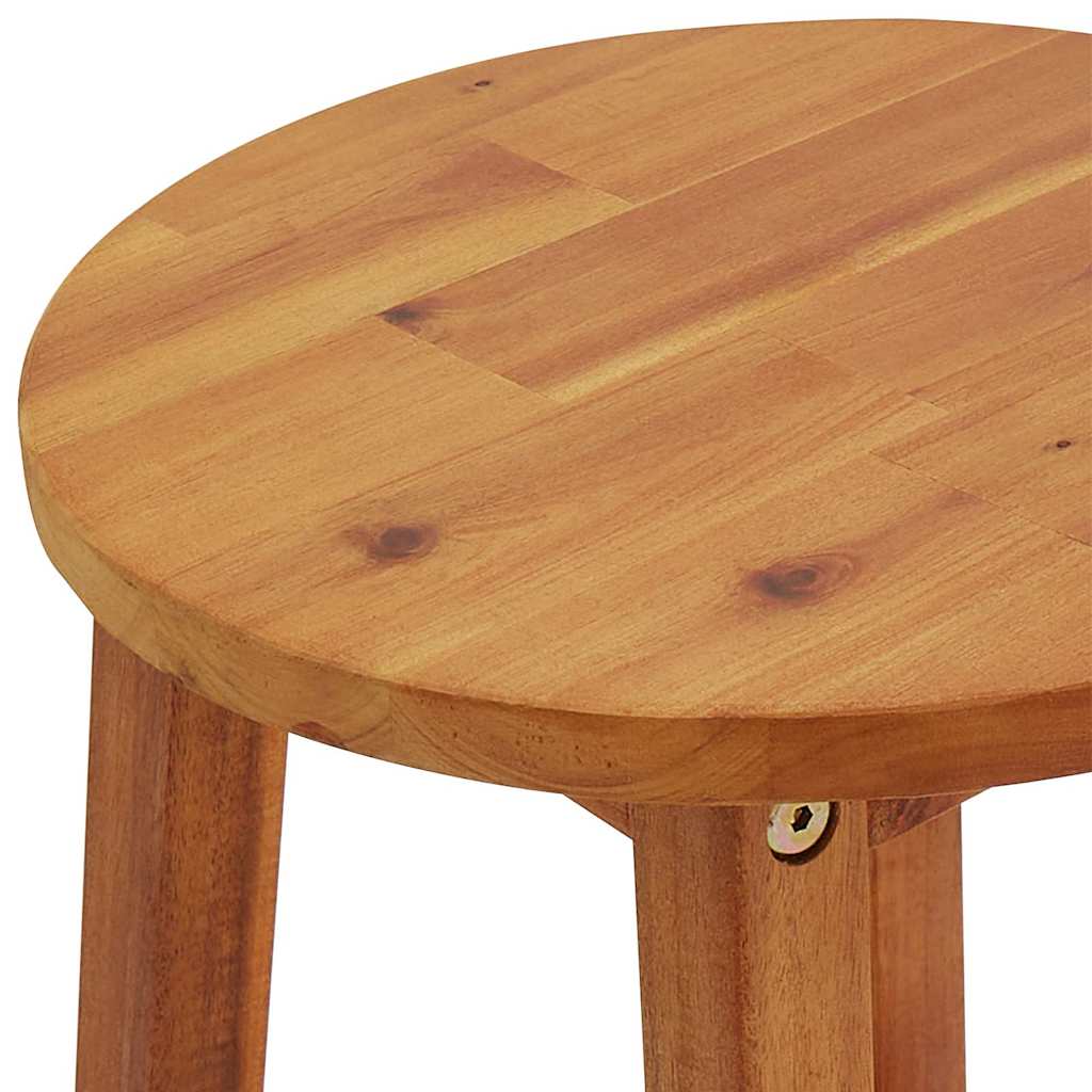 Barhocker 2 Stk. Massivholz Akazie