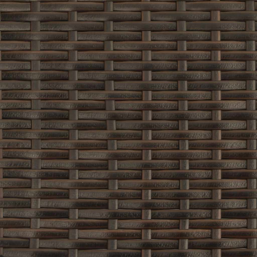 Stapelbare Gartenstühle 2 Stk. Poly Rattan Braun
