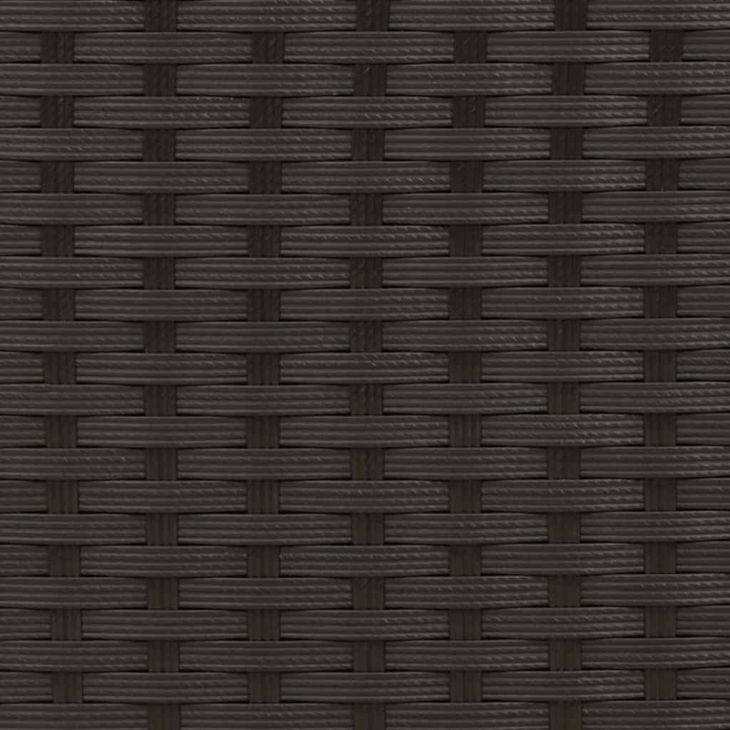 Stapelbare Gartenstühle 2 Stk. Poly Rattan Schwarz