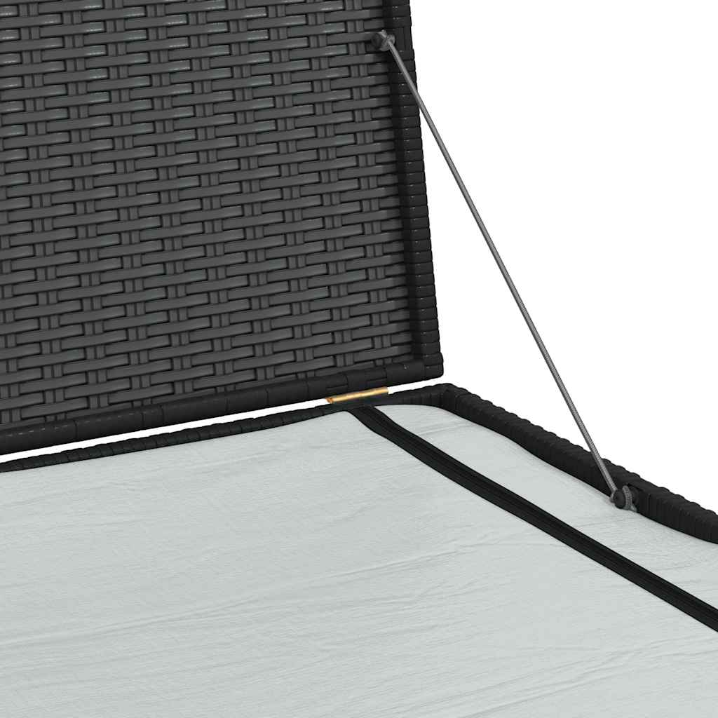 Garden-Auflagenbox Schwarz 150x100x100 cm Poly Rattan