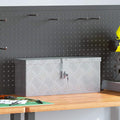 Aluminiumkiste 48,5 x 14 x 20 cm Silbern