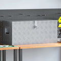 Aluminiumkiste 80×30×35 cm Silbern