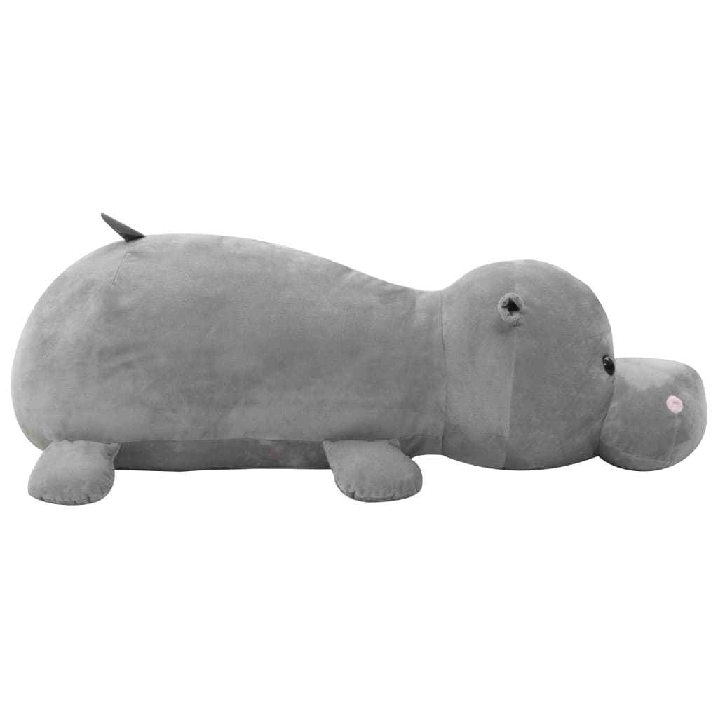 Hippo Kuscheltier Plüsch Grau