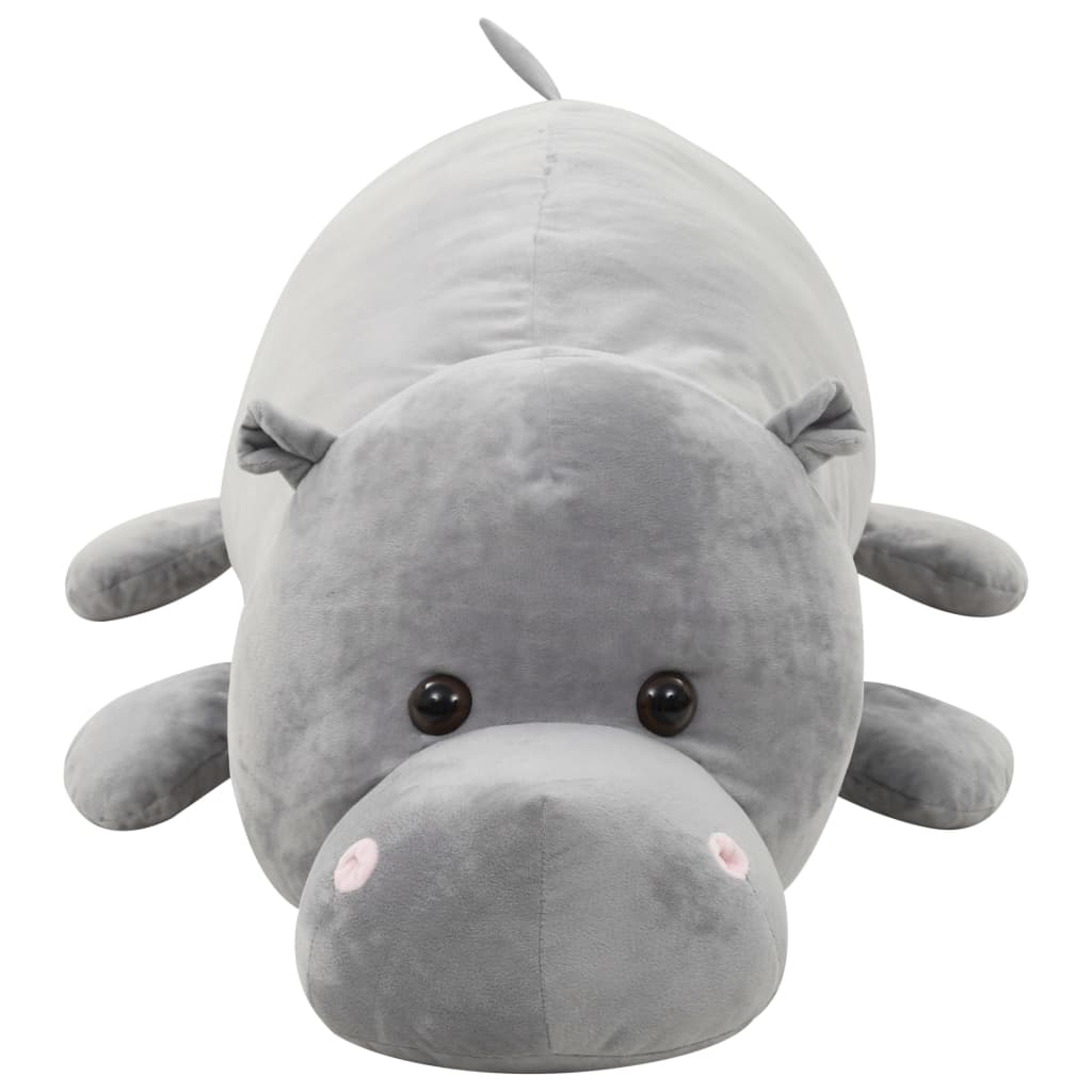 Hippo Kuscheltier Plüsch Grau