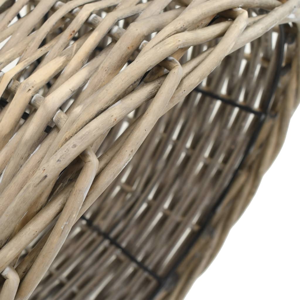 Lampenschirm Korbweide 38 x 23 cm Natur