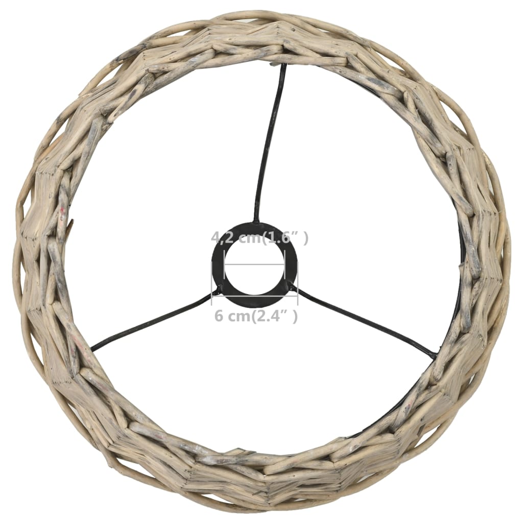 Lampenschirm Korbweide 38 x 23 cm Natur