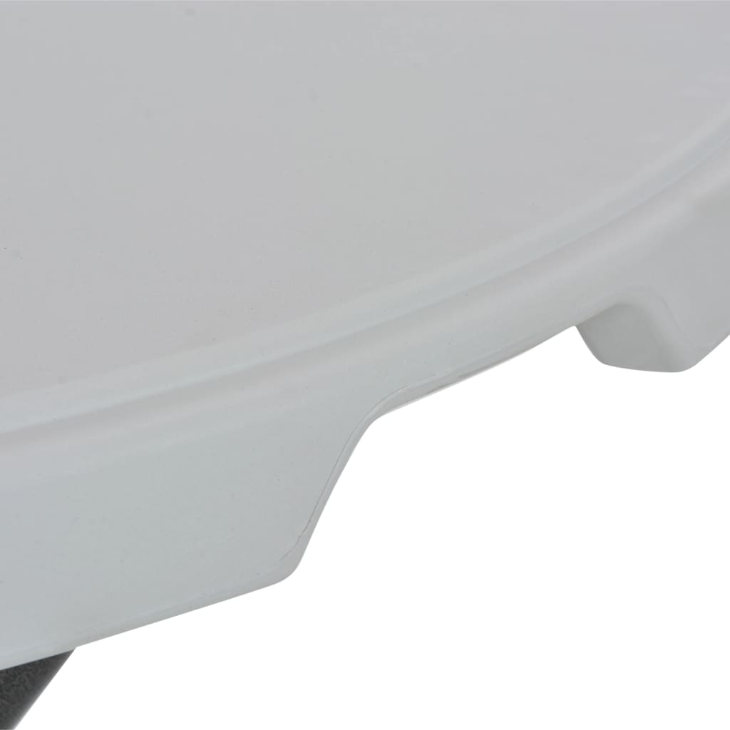 Bartisch Klappbar Weiß 80x110 cm HDPE