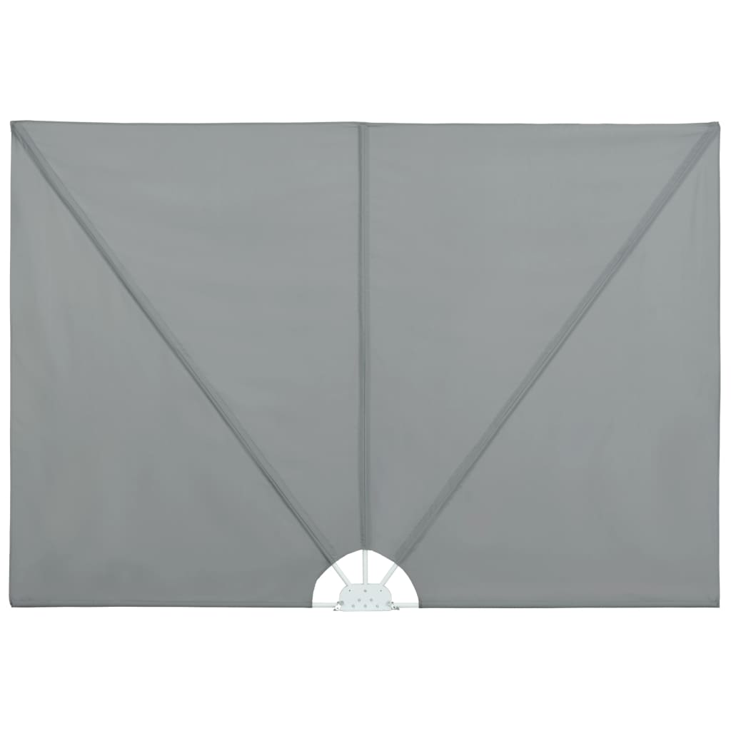 Faltbarer Terrassen-Seitenfächer Grau 300×200 cm