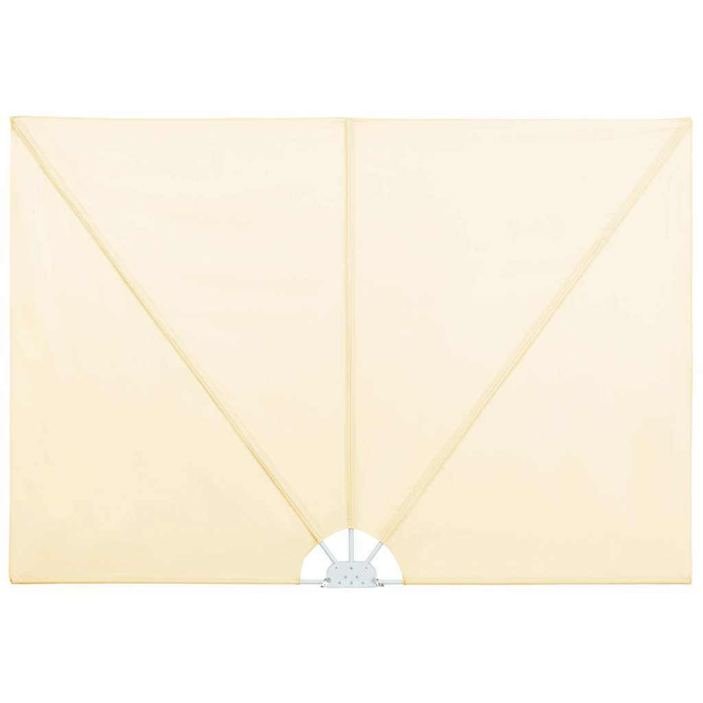 Faltbarer Terrassen-Seitenfächer Creme 300×150 cm