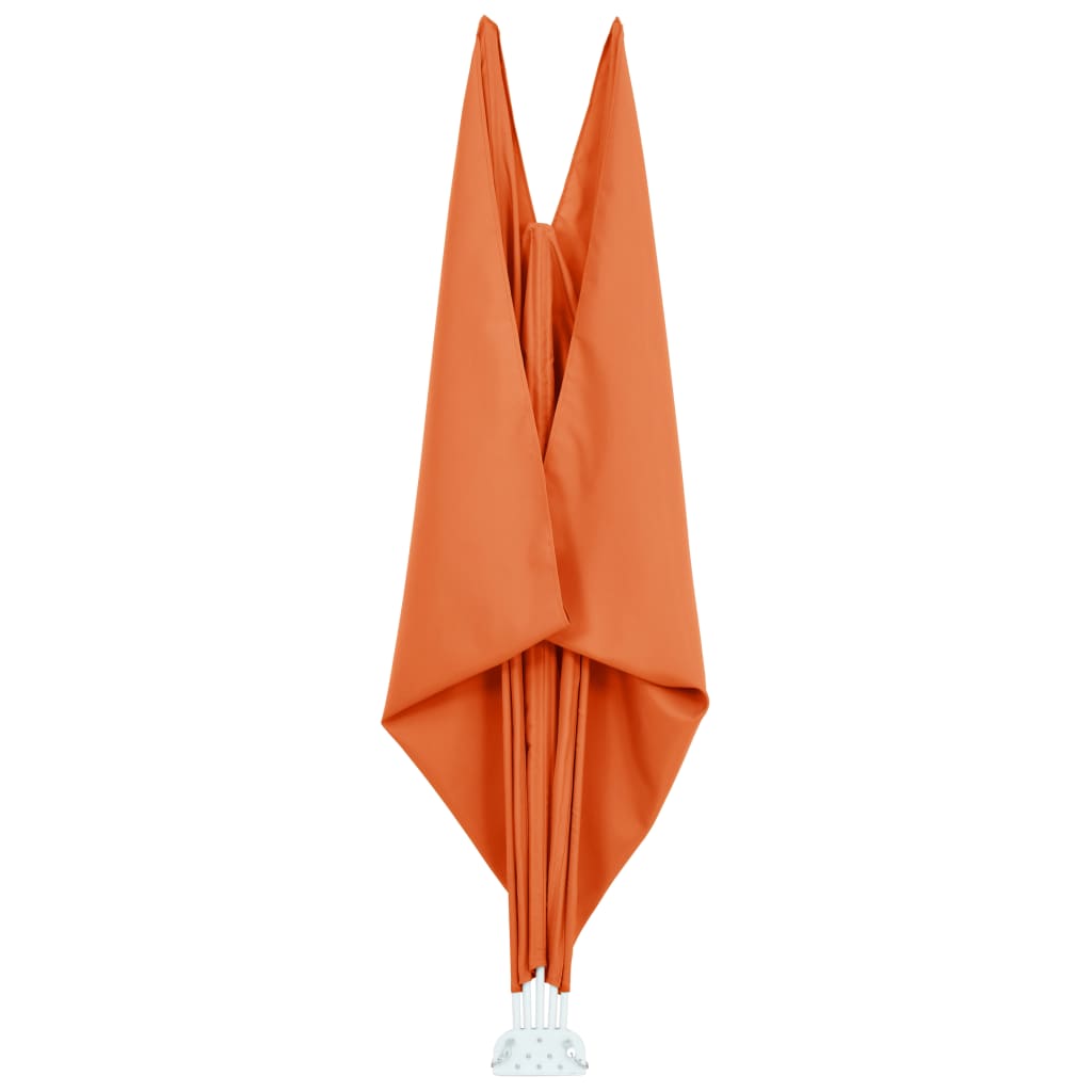 Faltbarer Terrassen-Seitenfächer Terracotta-Rot 240×160 cm