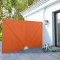 Faltbarer Terrassen-Seitenfächer Terracotta-Rot 300×200 cm