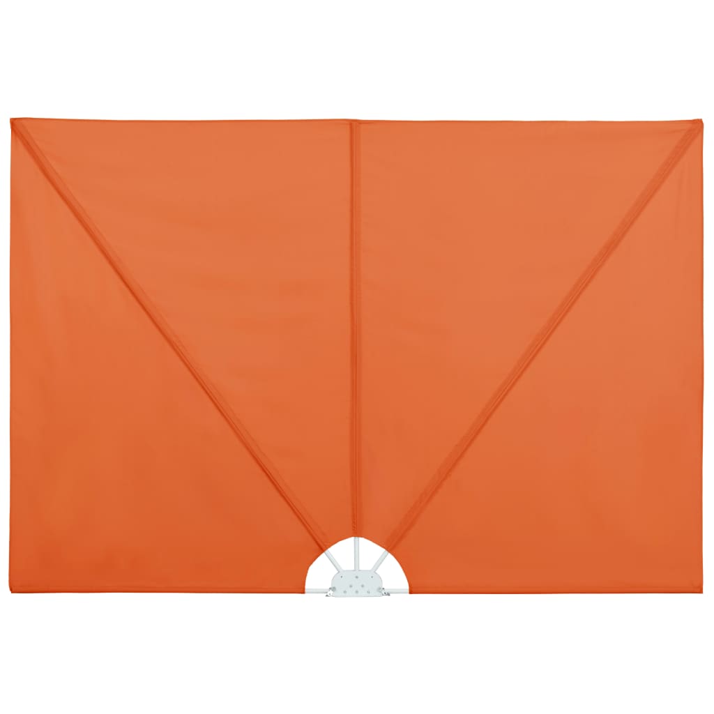 Faltbarer Terrassen-Seitenfächer Terracotta-Rot 400×200 cm